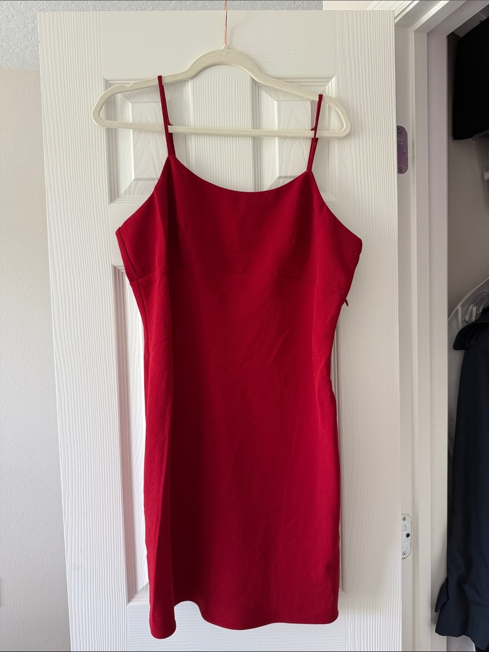 a new day Red Spaghetti-Strap Camisole Dress